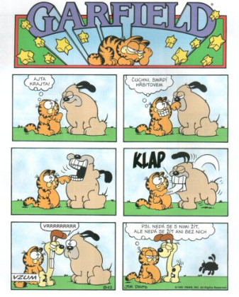 Garfield bere vše