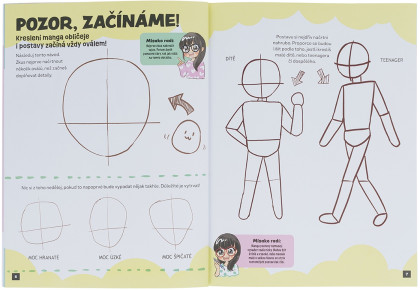 Jak kreslit kawaii manga POSTAVY – Krok za krokem s MISAKO