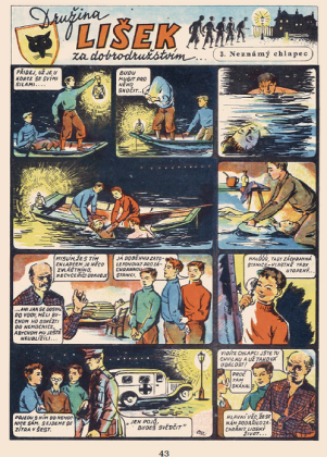 Kreslené seriály časopisu Junák z let 1945 – 1948