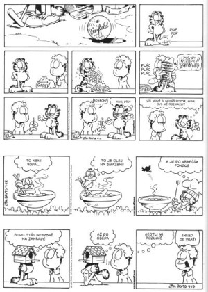 Garfield chrochtá blahem (č. 35)