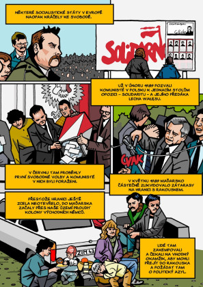 Sametová revoluce - Pád železné opony v komiksu