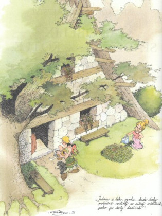 Jak Obelix spadl do druidova kotle, když byl malý