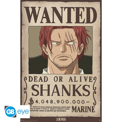 Hledaný Shanks plakát One Piece