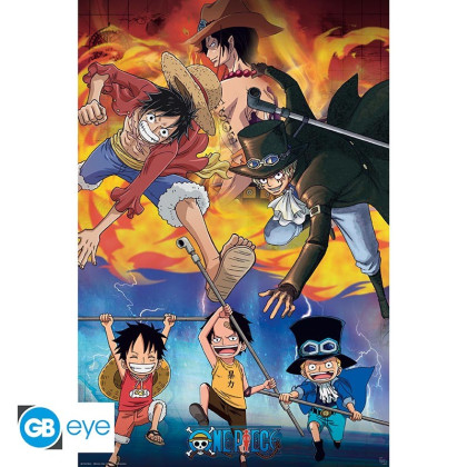 Trio na plakátu One Piece