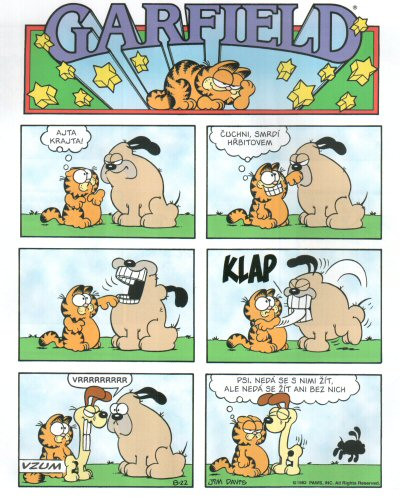 Garfield bere vše