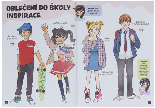 Jak kreslit kawaii manga MÓDA – Krok za krokem s MISAKO