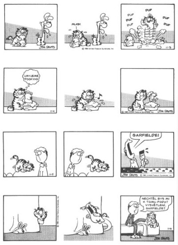 Garfield slízne smetanu (č. 4)