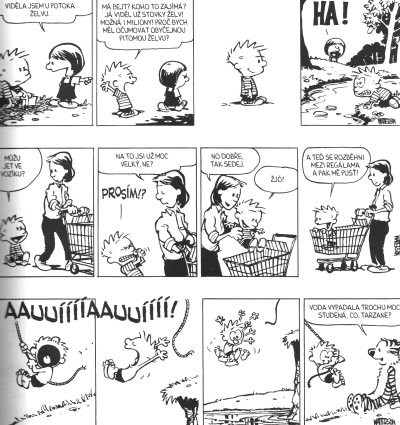 Calvin a Hobbes: Pod postelí něco slintá