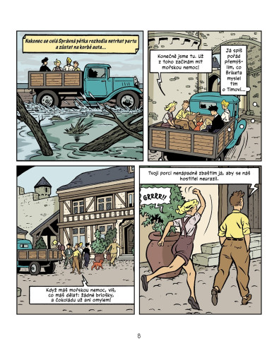 Správná pětka na pašeráckém vršku - komiks
