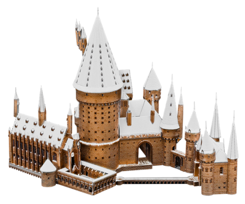 Bradavický hrad pod sněhem