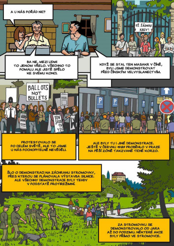 Sametová revoluce - Pád železné opony v komiksu
