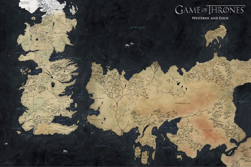 Hra o trůny - mapa