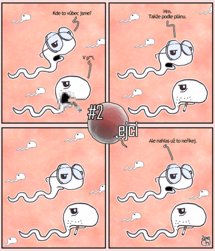 Qejci: Existenciální sperma komiks