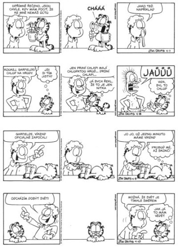 Garfield chrochtá blahem (č. 35)