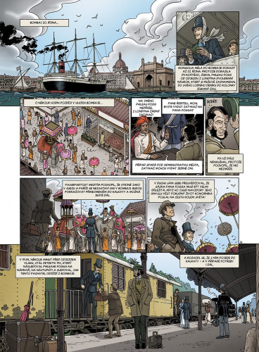 Cesta kolem světa za 80 dní - Velká díla světové literatury v komiksu