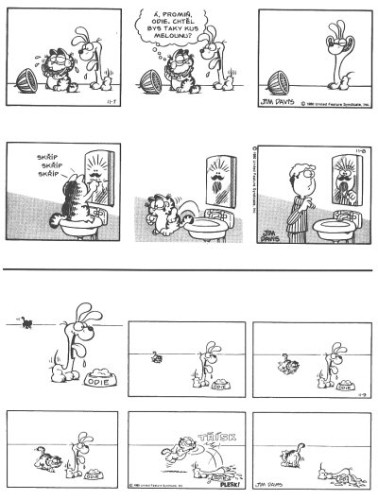 Garfield slízne smetanu (č. 4)